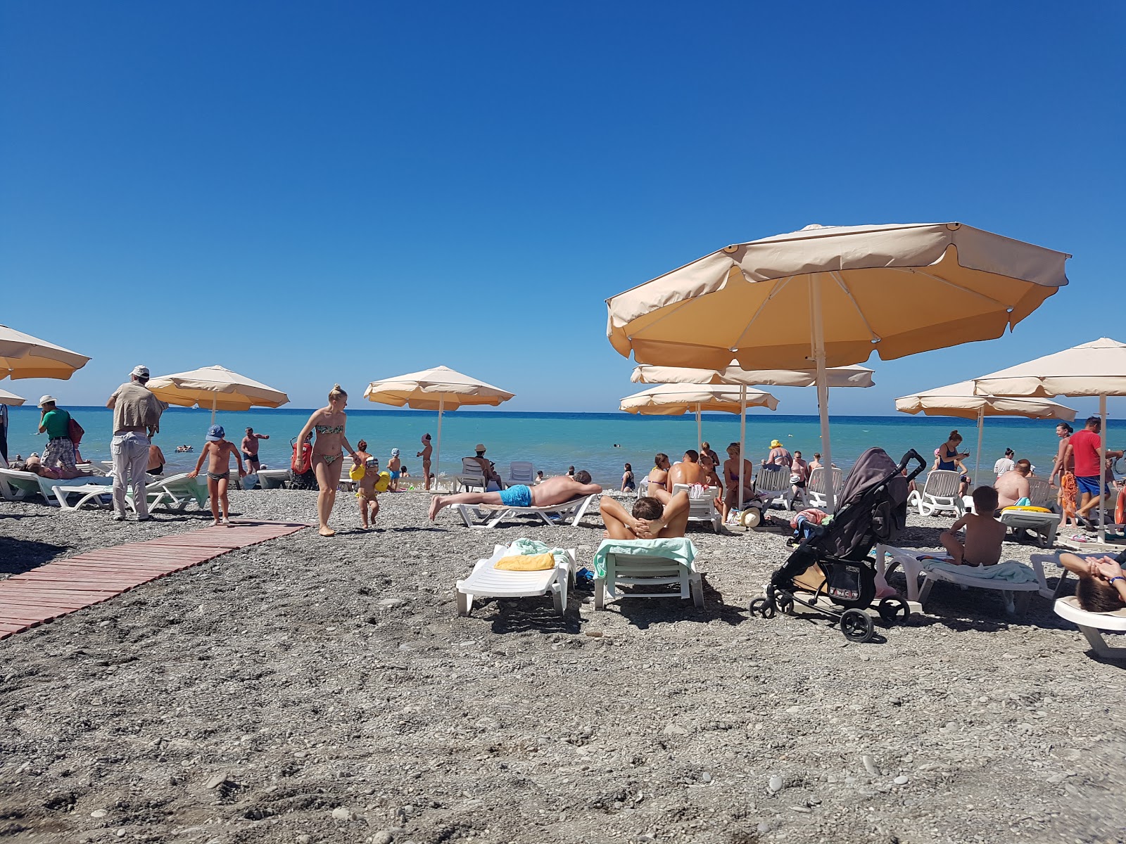 Lazarevskoe beach'in fotoğrafı çok temiz temizlik seviyesi ile