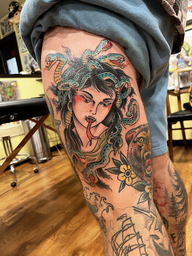 Explore feminine cover up tattoo ideas, creative tattoo ideas in Waterford, available at Great Northern Tattoo