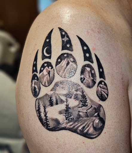 Find good leg tattoo ideas for your next unique tattoo in Glenwood Springs at Spyder Rose Tattoo