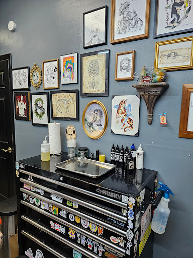 Explore dancing tattoo ideas, creative tattoo ideas in Charleston, available at Nemesis Tattoo and Art Gallery