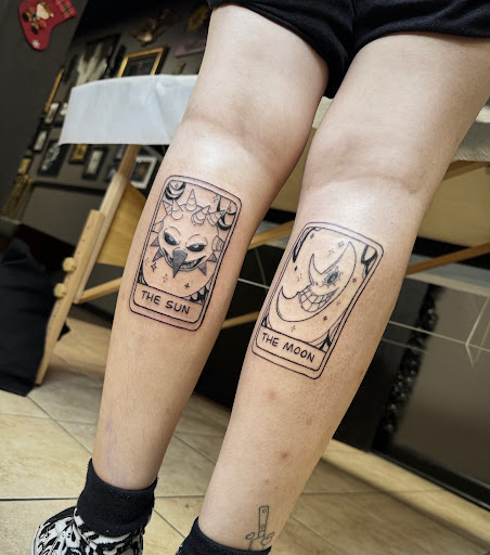 Explore amor fati tattoo ideas, creative tattoo ideas in Houston, available at 333 Tattoo Studio HTX