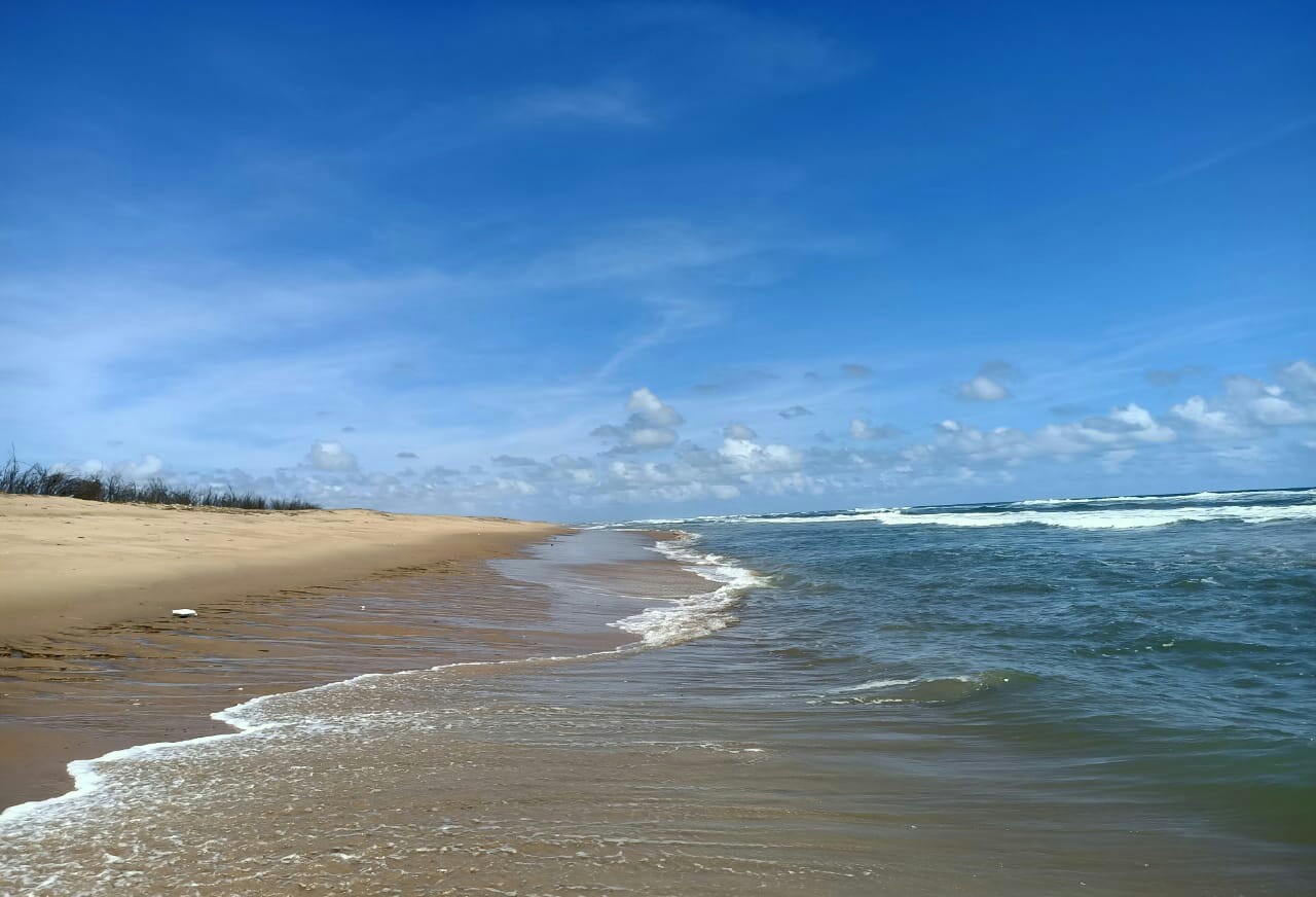 Foto de Singharapal Beach con recta y larga