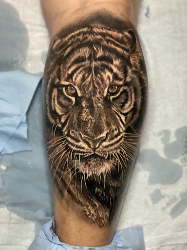Explore tattoo ideas for legs, creative tattoo ideas in Mcallen, available at World Famous La Mancha Tattooz