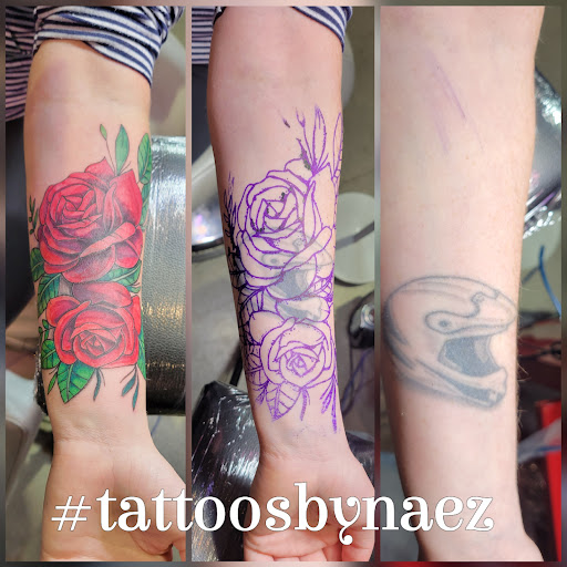 Explore oceanic tattoo ideas, creative tattoo ideas in Macomb, available at Naez Ink