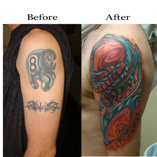 Explore tattoo ideas over scars, creative tattoo ideas in Jacksonville, available at Electric Legacy Tattoo