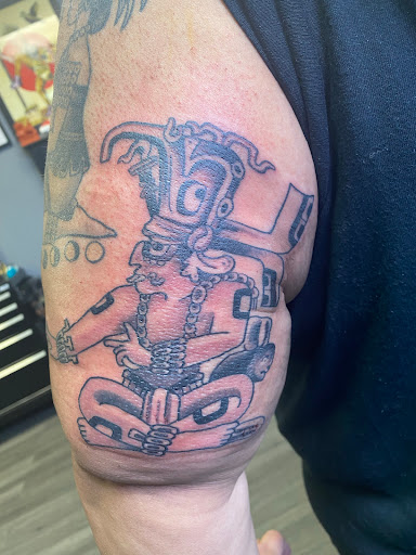 Explore gravestone tattoo ideas, creative tattoo ideas in Bensalem, available at Electric Honor Tattoo Co.