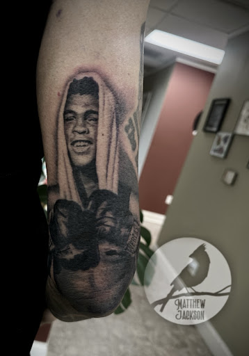 Explore hip and thigh tattoo ideas, creative tattoo ideas in Nashville, available at RedBird Tattoo