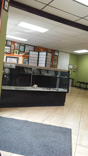 Explore tattoo collage ideas, creative tattoo ideas in Newark, available at Rising Tide Tattoo Studio