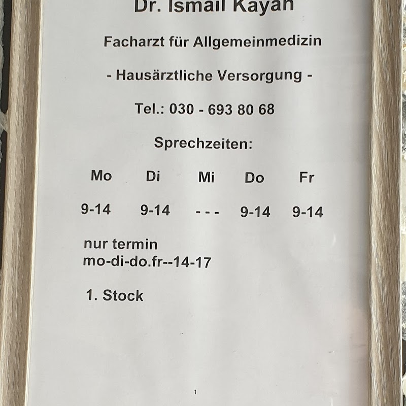 Dr. med. Ismail Kayan