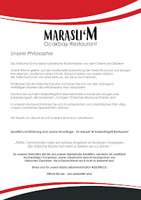 Marasli'M Holzkohlegrill Restaurant - Bremerhaven à Bremerhaven menu