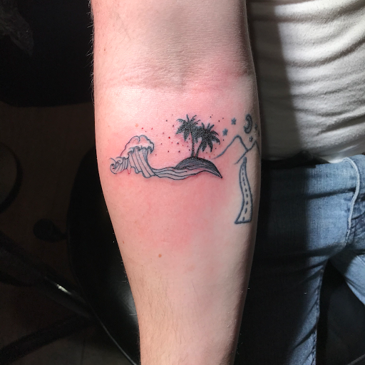 Explore red ink tattoo ideas, creative tattoo ideas in Las Vegas, available at Las Vegas Tattoo Collective, LLC