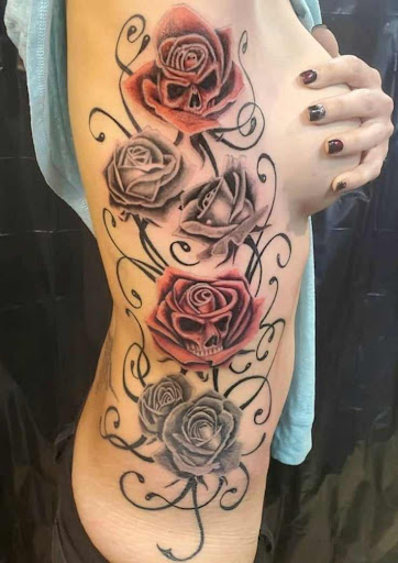Explore september birth flower tattoo ideas, creative tattoo ideas in Independence, available at Odins Mark Tattoo and Emporium