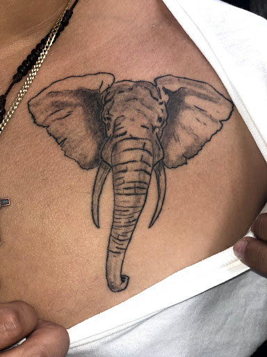 Explore mountain bike tattoo ideas, creative tattoo ideas in New York, available at Kapital Piercings Tattoos & Family Inc