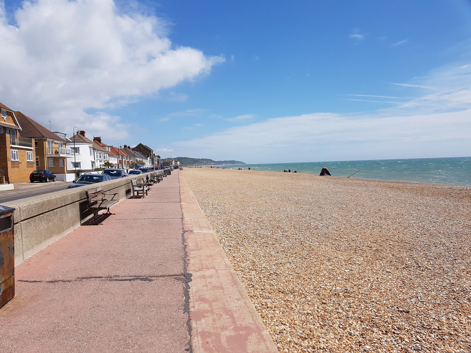 Photo of Hythe beach with long straight shore