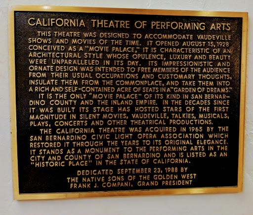 Performing Arts Theater «California Theatre Of The Performing Arts», reviews and photos, 562 W 4th St, San Bernardino, CA 92401, USA