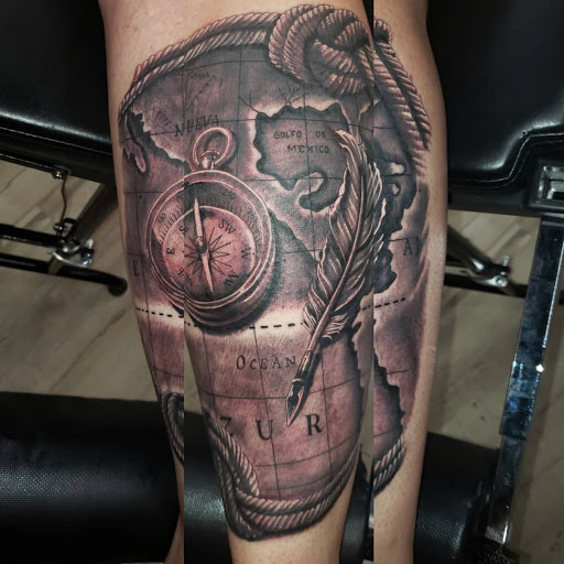 Explore cancer astrology tattoo ideas, creative tattoo ideas in San Diego, available at Funhouse Tattoo