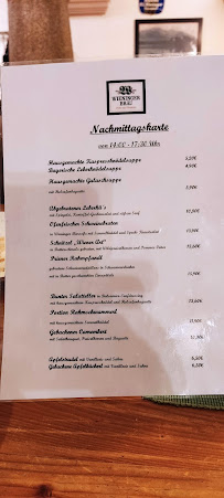 Wieninger Bräu à Prien am Chiemsee menu