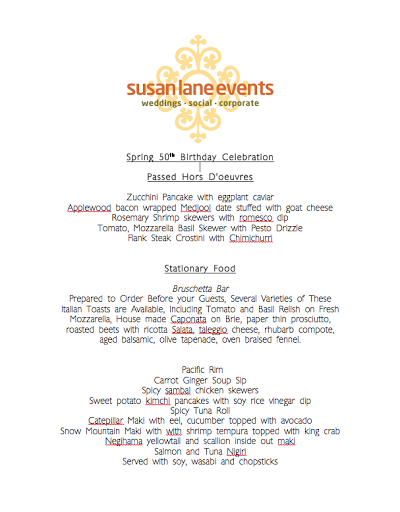 Caterer «Susan Lane Events», reviews and photos, 3 Liberty Ledge, Sudbury, MA 01776, USA