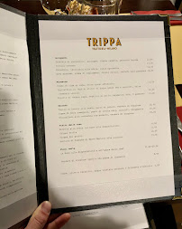 Trattoria Trippa à Milan menu
