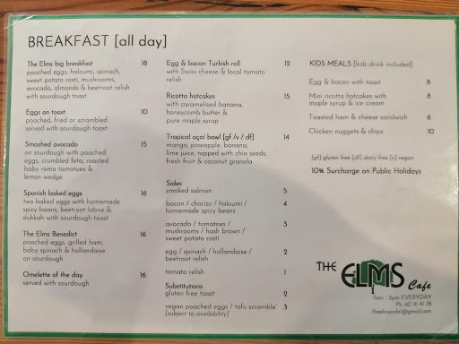 The Elms cafe