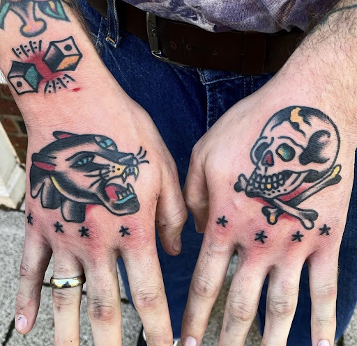 Explore women's leg tattoo ideas, creative tattoo ideas in San Diego, available at Tough Love Tattoo San Diego