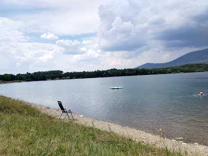 Australská pláž, jezero Barbora