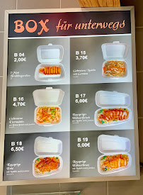 Menu du Asia Lotus à Amberg