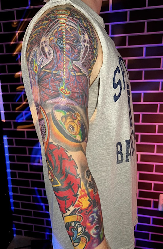 Explore sext tattoo ideas, creative tattoo ideas in Arlington, available at Lady Octopus Tattoos