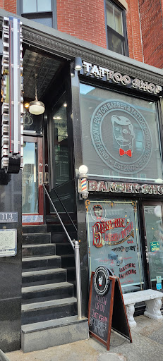 Explore mom tattoo ideas for sons, creative tattoo ideas in Boston, available at Boston Barber & Tattoo Co.