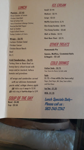 Cafe «Treats On Bridge Street», reviews and photos, 110 W Bridge St, Elkader, IA 52043, USA