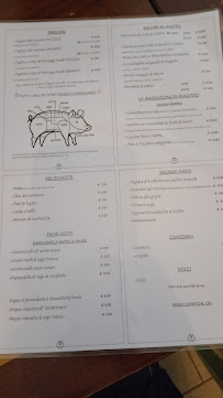 Restaurant Bottega del Mastro Norcino à Orvieto Scalo (la carte)