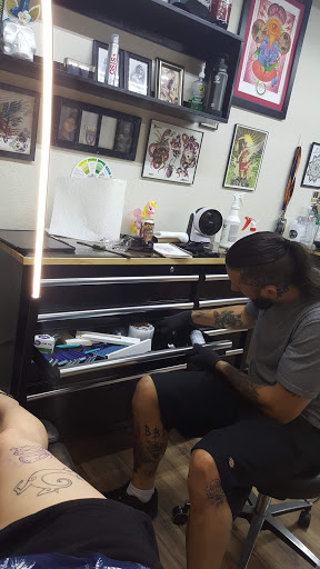 Explore fishing tattoos ideas, creative tattoo ideas in Yuba City, available at Artistic Temple Social Club