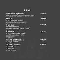 Carte du I Tre Grilli Pinseria à Rome