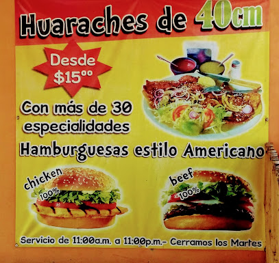 Mr. Huarache hamburguesas y burritos