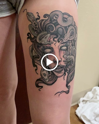 Explore rick and morty tattoo ideas, creative tattoo ideas in Port Orange, available at Electric Shark Tattoo Studio