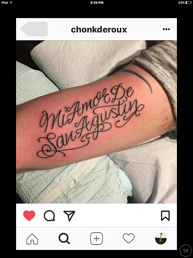 Find cool dog tattoo ideas for your next unique tattoo in Saint Augustine at Ms. Deborahs Fountain of Youth Tattoo & Body Piercing