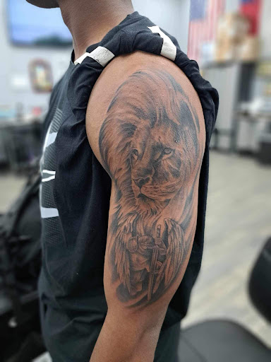 Explore samurai champloo tattoo ideas, creative tattoo ideas in El Paso, available at American Tattoo Society of Ft Bliss