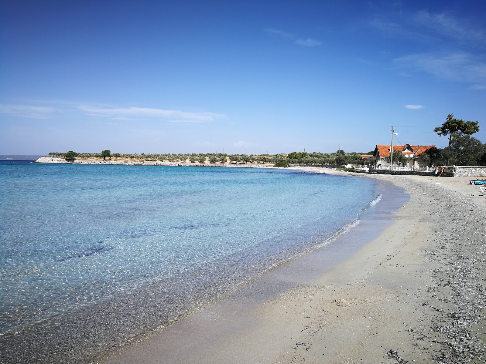 St. pauli beach'in fotoğrafı parlak kum yüzey ile