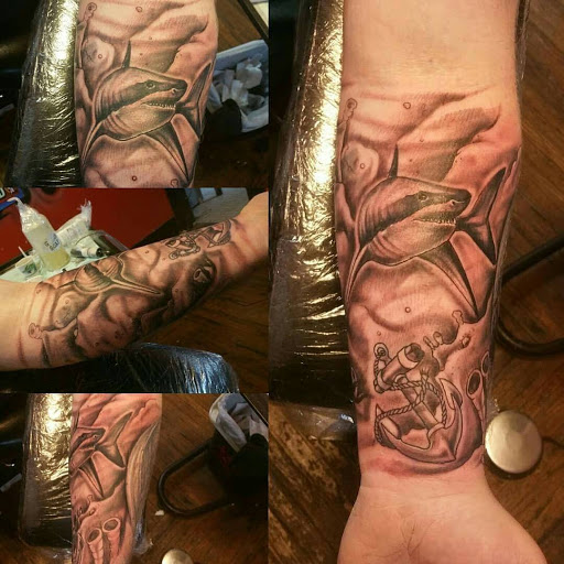 Explore trapped tattoo ideas, creative tattoo ideas in Noblesville, available at Mystic Images Tattoo Co.