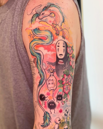 Explore gps coordinates tattoo ideas, creative tattoo ideas in Kent, available at Rotten Peach Studios