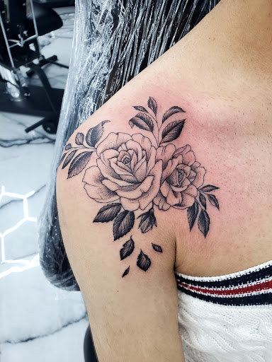 Explore frenchie tattoo ideas, creative tattoo ideas in Rowlett, available at Sinners Tattoo Studio and Supply