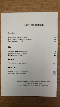 Restaurant français Vintrépide à Aix-en-Provence (la carte)