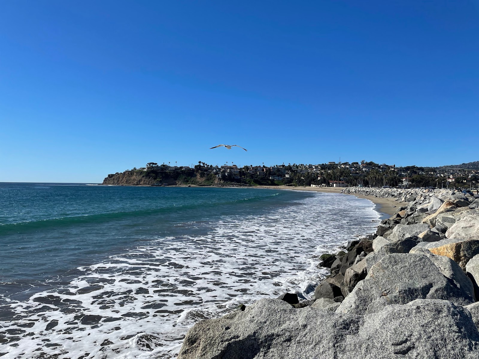 Photo of Cabrillo Beach and the settlement