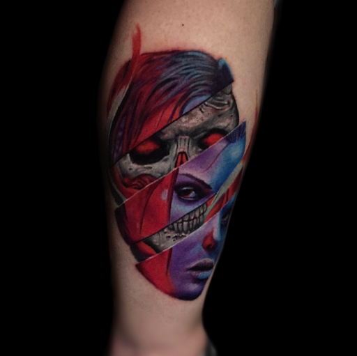 Explore hell hound tattoo ideas, creative tattoo ideas in Tacoma, available at Ghostline Tattoo