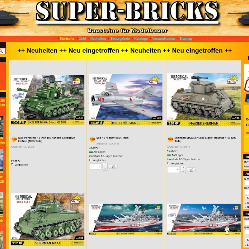 Super-Bricks Onlineversand