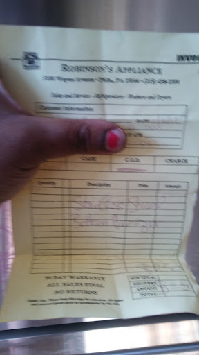 Appliance Repair Service «Robinson Appliance», reviews and photos, 5100 Wayne Ave, Philadelphia, PA 19144, USA