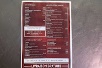Carte du Camion à pizza chez ben et mimi à Marseille