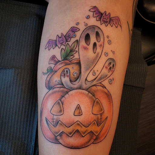 Explore rest in peace tattoo ideas, creative tattoo ideas in Palm Harbor, available at Angry Owl Tattoo and Piercing