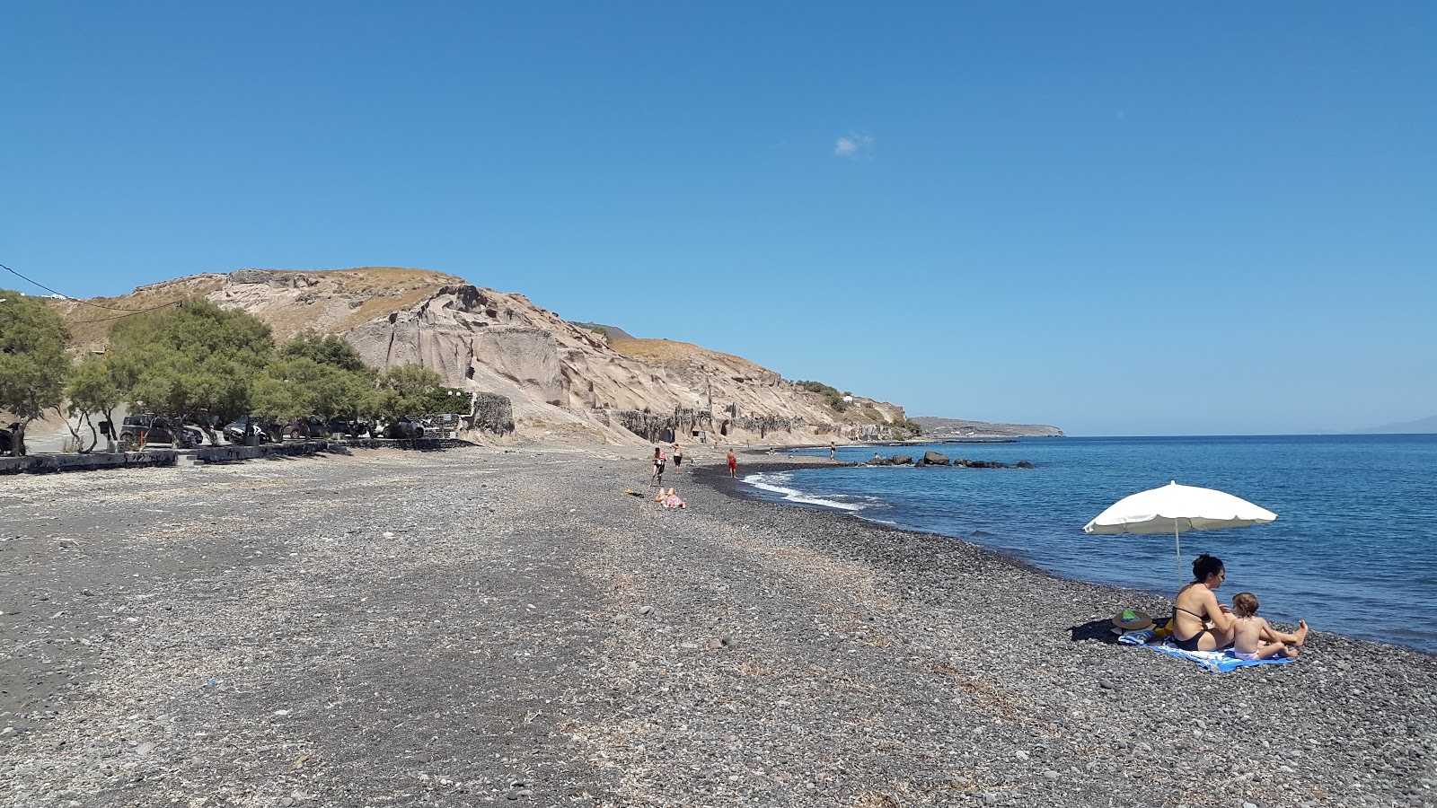 Foto van Vourvoulos beach gelegen in een natuurlijk gebied