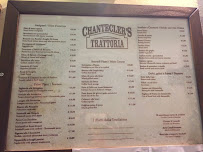Chantecler's Trattoria à Sorrento menu